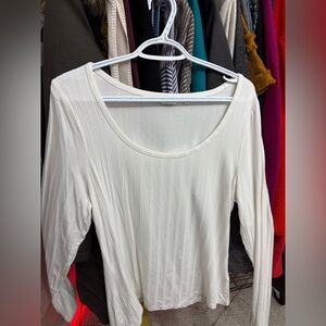 REITMANS WHITE RIB TOP